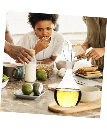 Ciieeo 2 Pcs Glass Oiler Kitchen Glass Cruet Containers with Lids Cooking Oil Cruet Glass Cruet Dispenser Kitchen Condiment Storage Practical Soy Cruet Jar Orange Silica Gel With Cover 27x10cmx2pcs Transparentx2pcs - Buy Online on GoSupps.com