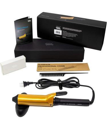 Glampalm 1.6 Clip Curling Iron - Ultra-Smooth Ceramic Long-Lasting Curls & Waves Universal Voltage | Korea's No.1 Salon Brand - Buy Online on GoSupps.com