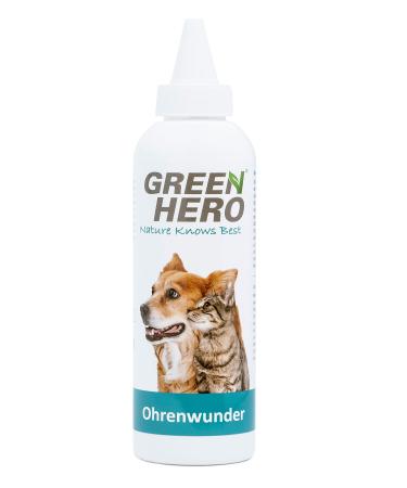 Green hero ear wonders maintains the ear and supports the regeneration process for ear mites itching inflammation infections lice for dog and cat 200ml - Buy Online on GoSupps.com