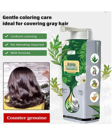 Natural Plant Bubble Hair Dye | Pure Plant Extract for Grey Hair | Black Bubble Dye Shampoo | Plant-Based Hair Color Solutions - Buy Online on GoSupps.com