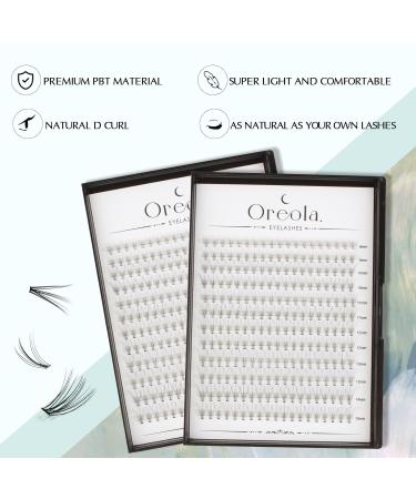 Oreola Individual Eyelashes - 228PCS 10D Clusters 0.07D Mixed Length 8-15mm Reusable Fluffy Lash Clusters for Easy Eyelash Extensions at Home - Buy Online on GoSupps.com