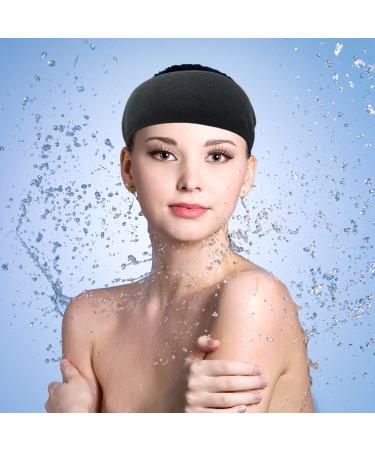 CHEERYMAGIC Spa Facial Headband Adjustable Skincare Hair Band Stretch Towel for Washing Face Bath Sport Yoga A4-XLFD (Black) - Buy Online on GoSupps.com