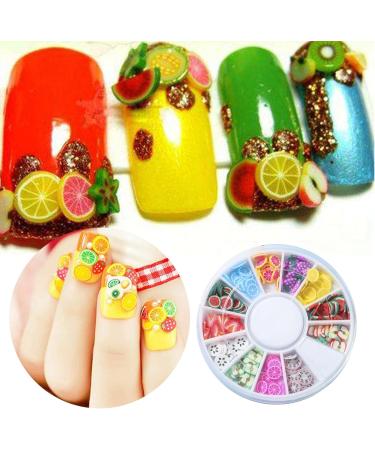 Buy Remorui Mini Colorful Mixed Nail Art Slices - 3D Fruit & Flower Shapes for DIY Nail Art | International Shipping Available - Buy Online on GoSupps.com