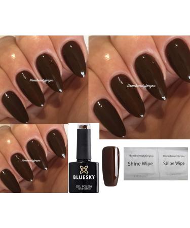 Bluesky Gel Polish BROWN Faux Fur Rich Creme 80538 Nail UV LED Soak Off 10ml - Chocolate Brown Rich Creme - Pack of 1 - Buy Online on GoSupps.com