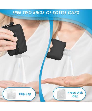 Travel Size Spray Bottles Case | Hand Sanitizer Holder Keychain | 100ml Black Empty Bottle with Carabiner | Portable for Liquid Storage | Clip On Belt Loop Backpack Purse - Buy Online on GoSupps.com