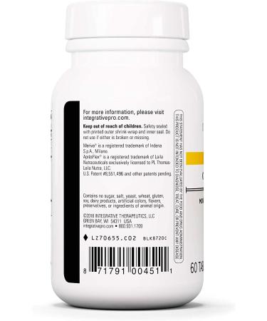 Integrative Therapeutics Curcumax Pro - Movement Support Formula with Alpha-Glycosyl Isoquercitrin, ApresFlex, Boswellia Extract & Meriva Curcumin - 60 Tablets | Dairy Free & Vegan - Buy Online on GoSupps.com
