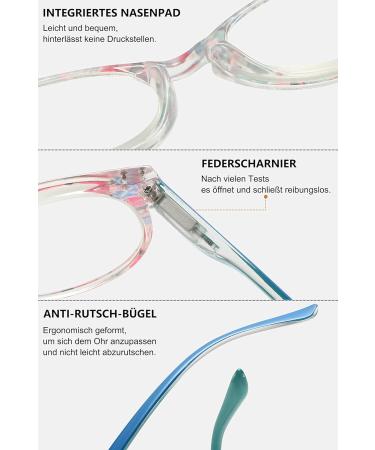 Buy Lanomi Women's Blue Light Filter Glasses - Retro Floral Design Anti-Blue Light Reading Aid (1.0 to 4.0 Diopters) - International Shipping Available - Buy Online on GoSupps.com