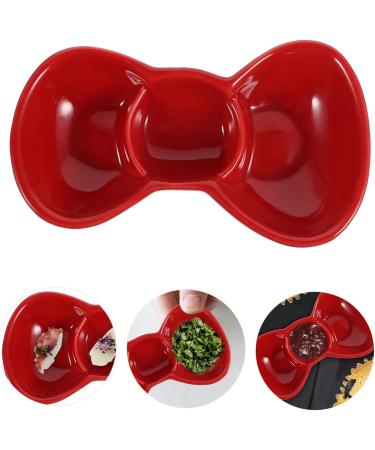 Milisten 3 Pcs Dipping Dish Soy Sauce Ceramics Snack 13.2X7.8X2.8CMx3pcs Redx3pcs - Buy Online on GoSupps.com