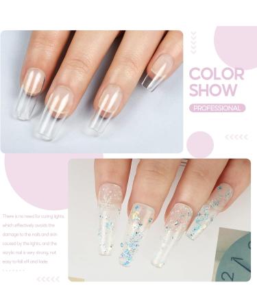 PEACECOLOR 8G Clear Acrylic Powder Acrylic System for Beginners DIY Nail Art Nails Extension No Nail Lamp Needed Professional for Home DIY Nail Art Beauty Gifts for Women color 154 - Buy Online on GoSupps.com