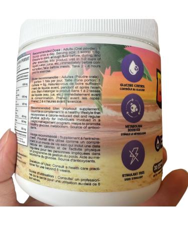 Yummy Sports Beach Ready Fat Burner Supplement - Stimulant Free Pre Workout Powder For Men & Women - Promote Weight Loss Improves Metabolism - 180g 30 Serving - Ziclone - Buy Online on GoSupps.com