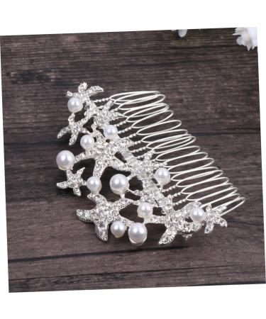 Ipetboom Bride Insert Comb Tiara Wedding Hair Comb Bridal Headdress Wedding Headpiece Pearl Hair Comb Bride Alloy Accessories - Buy Online on GoSupps.com