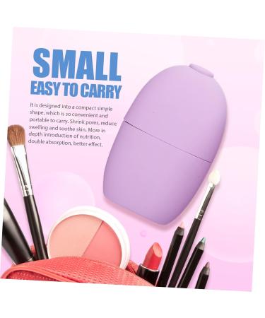 Silicone Face Ice Tray & Roller Tool - Beauty Ice Mold for Glowing Skin | 11.5x7cm Purple - Shop Internationally - Buy Online on GoSupps.com
