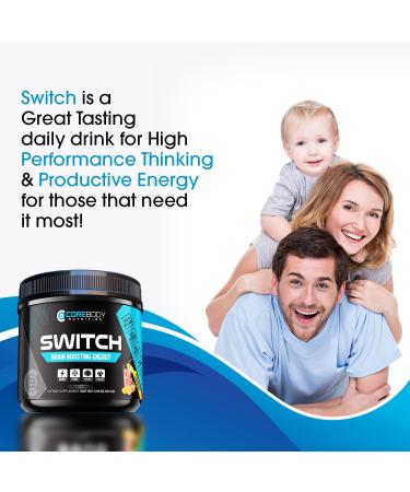 Buy Switch Brain Boosting Nootropic Energy Supplement - Enhance Focus Memory & Mood - Sugar Free Keto Strawberry Lemonade - Buy Online on GoSupps.com