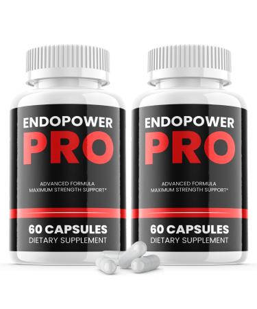 (2 Pack) Endopower Pro Pills - Official Formula - Endopower Pro Capsules Endo Power Pro Advanced Strength Formula Overall Wellness Support Maximum Pro Vitamin Supplement EndoPowerPro (120 Capsules)