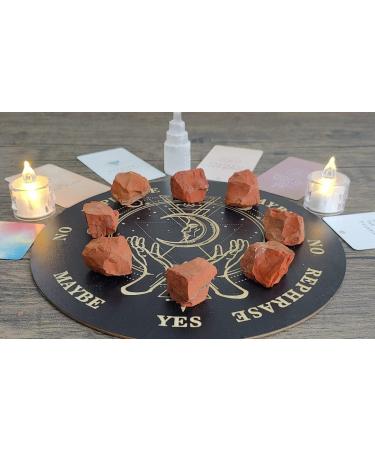 XIANNVXI Red Jasper Crystals 0.45lb - Natural Rough Stones for Reiki Healing and Tumbling - Bulk Gemstones for Cabbing and Fountain Rocks - Buy Online on GoSupps.com