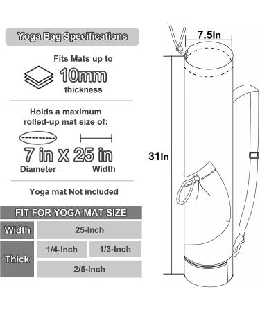 Sportsnew Yoga Mat Bag - Green | Water Bottle Pocket & Bottom Wet Pocket | Multi-Functional Exercise Mat Carrier - Buy Online on GoSupps.com