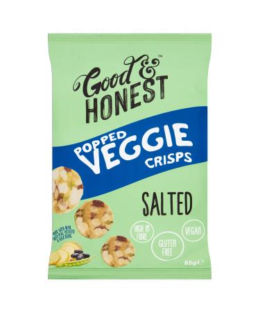 Good & Honest Popped Veggie Crisps with Peas and Beans, 85g