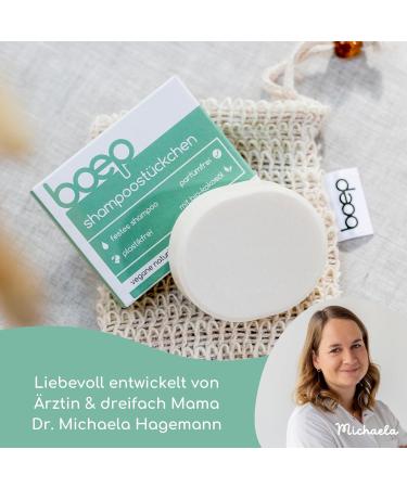 boep Natural and Organic Solid Shampoo - For Babies Children and Sensitive Skin - Fragrance and Plastic Free #ZeroWaste (60g) - Buy Online on GoSupps.com