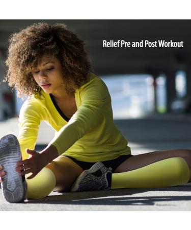 Orthosleeve FS6+ Foot and Calf Bracing Sleeve - Small Natural - Plantar Fasciitis, Heel Pain, Shin Splint Relief - Buy Online on GoSupps.com
