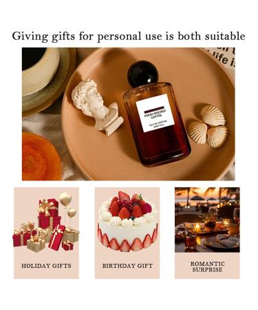 Perfume for Women Coffee Perfume Long Lasting Distinctive Aroma Natural Eau de Toilette for for All Skin Types Women Holiday Gifts 5.8x2.7x12cm Brown - Buy Online on GoSupps.com