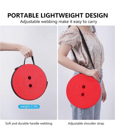 imodomio Upgraded Portable Collapsible Telescopic Stool - 480lbs Load Capacity - Foldable Camping Stool for Hiking & BBQ Parties - Indoor & Outdoor Activities - Red - Buy Online on GoSupps.com