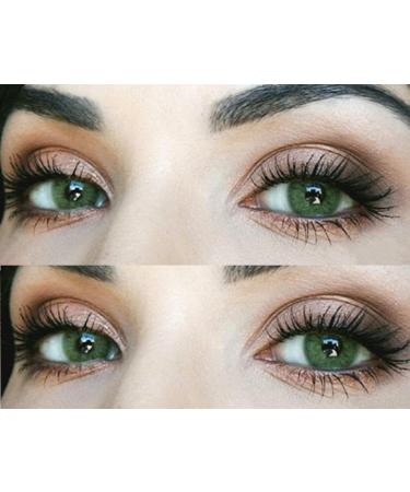Natural Green Contact Lenses - Jasmine Gr n | Silicon Comfort | 1 Pair | Dia 14.00 | No Prescription - GlamLens - Buy Online on GoSupps.com