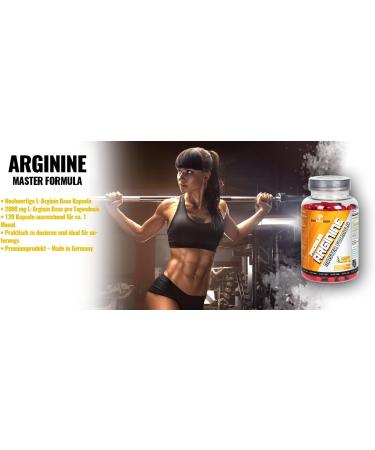 BWG Premium Arginine Master Formula - High Dose L-Arginine 120 Capsules Elite Line 100g Can - International Shipping Available - Buy Online on GoSupps.com