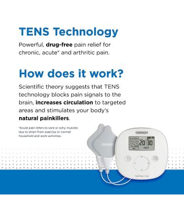 OMRON Total Power + Heat TENS Unit Muscle Stimulator for Drug-Free Pain Relief - PM800 - Buy Online on GoSupps.com