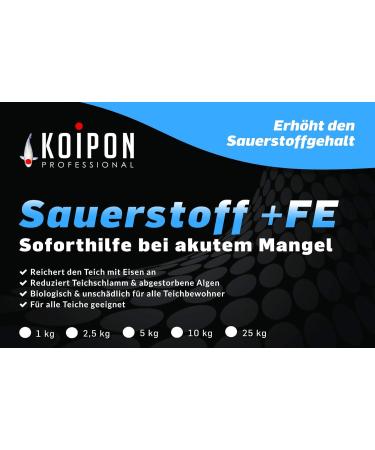 Buy KOIPON Oxygen +FE 5kg - Active Oxygen for Ponds | Boost Oxygen Levels & Combat Deficiency - Buy Online on GoSupps.com