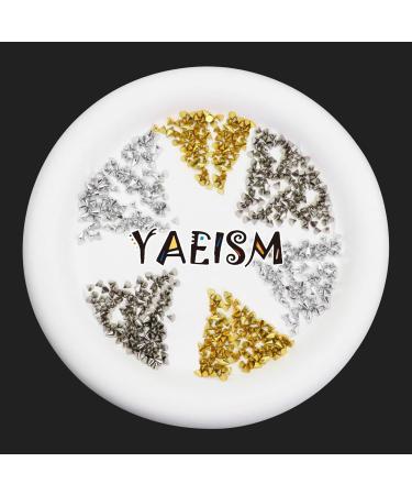 6Grid Metal Rivet Punk Nail Charms - 3 Color Cone Spikes & Gothic Studs for Nail Art & DIY Crafts - Buy Online on GoSupps.com