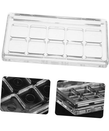 MERRYHAPPY MERRYHAPY Transparent Makeup Palette with Secure Closure Reusable Eyeshadow Lipstick Blush Organizer for DIY Storage - Buy Online on GoSupps.com
