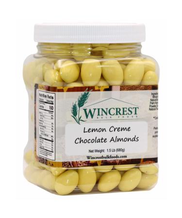 Lemon Creme Chocolate Almonds - 1.5 Lb Tub