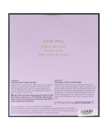 Victorias Secret Love Spell Set for Women - 2 Pc Mini Gift Set 2.5oz Fragrance Mist 2.5oz Fragrance Lotion - Buy Online on GoSupps.com
