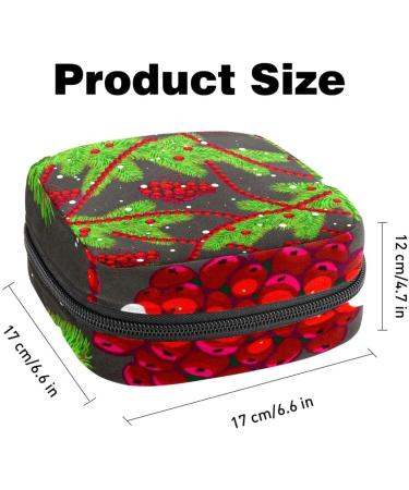 Women s Menstrual Cup Storage Bag | Travel Makeup Organizer | Big Capacity | Christmas Trees Pattern | 4.7x6.6x6.6 in - Buy Online on GoSupps.com