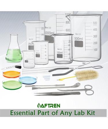 AFTREN High Precision Stainless Steel Straight Tweezers | Serrated Thumb Tweezers for Doctors & Laboratories - International Shipping - Buy Online on GoSupps.com