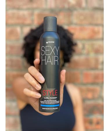 Sexy hair Style Curl Power Curl Bounce Mousse 8.4 Oz | Light Control | Tames Unruly Curls | Adds Definition and Controls Frizz - Buy Online on GoSupps.com