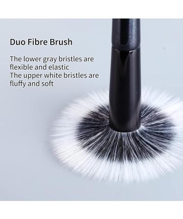 MSQ Premium Quality Stippling Brush Duo Fibre for Makeup Face & Eyes - Ideal for Concealer, Color Correcting, Blending, Liquid, Cream, Powder - 2pcs Set - Buy Online on GoSupps.com