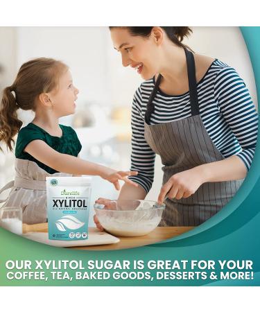 DureLife XYLITOL Sugar Substitute 2.5 LB Bulk 2 Pack - 100% Pure Birch Xylitol, Non-GMO, Gluten Free, Kosher - Natural Sugar Alternative (80 OZ) - Buy Online on GoSupps.com
