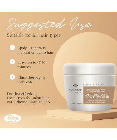 Lisap Top Care Repair Elixir Hair Mask - Argan Oil & Ceramide A2 - 16.91 fl oz - Buy Online on GoSupps.com