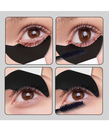 SAVITA 2pcs Eye Makeup Guard Tool Silicone Eyelash Guide Shield Mascara Makeup Tool Reusable Eyelash Makeup Tools for Women Girl (black) - Buy Online on GoSupps.com