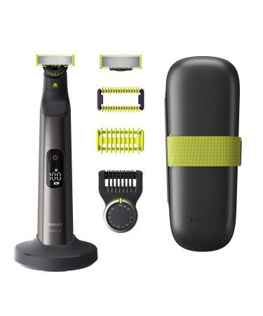 Philips OneBlade Pro360 Electric Bartschneider Razor 1x 360-degree blade 1x original blade 1x trim attachment 14 length settings 1x body set 1x charging station 1x travel case model QP6651/30 including 2 sounds - Buy Online on GoSupps.com