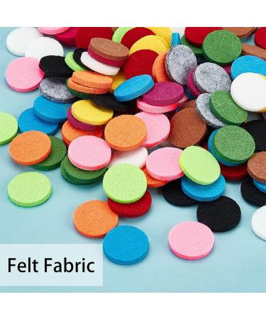 Pandahall 120-Piece Essential Oil Fiber Pads - 22.5mm Round Aromatherapy Refill Pads for Necklace Bracelet Car - 12 Colors - Buy Online on GoSupps.com