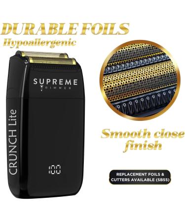 Supreme Trimmer Replacement Foil & Cutter SB55 - Hypoallergenic Black Foil for Crunch Lite STF600 - Durable & Efficient Shaving Solutions - Buy Online on GoSupps.com