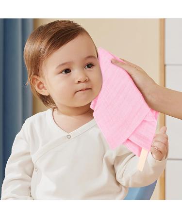 10-Piece Baby Muslin Washcloth & Towel Set - Soft 100% Cotton Reusable for Newborns | 23x23cm Face & Bath Towels - Buy Online on GoSupps.com