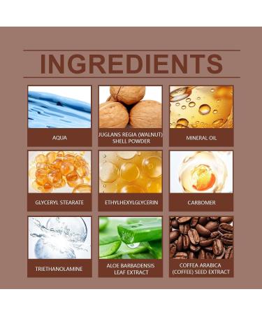 Body Mens Exfoliating Body Scrub Ultimate Skin Cleansing Wash in Jar with Top Lid for All Skin Types You Blast Coffee One Size One Size Coffee - Buy Online on GoSupps.com