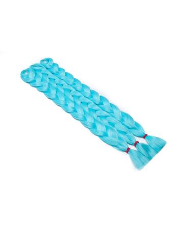 SEGO 41 Sky Blue Braid Extensions - 165g Synthetic Crochet Braiding Hair (3 Pieces) for Stunning Hairstyles - Buy Online on GoSupps.com