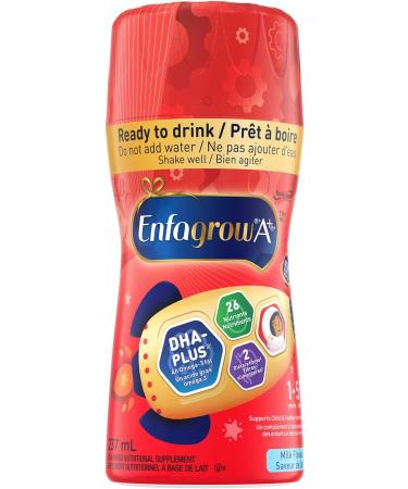 Enfagrow A+ Child & Toddler Nutritional Drink Ready To Drink Bottles 26 Nutrients Milk Flavour with Brain Building DHA a type of Omega-3 fat Age 1-5 Years 237ml x 6 count - Buy Online on GoSupps.com