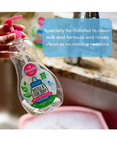 Dapple Baby Bottle and Dish Soap, Plant-Based Hypoallergenic Formula, Fragrance-Free - 16.9 Fl Oz (Pack of 3) - Buy Online on GoSupps.com