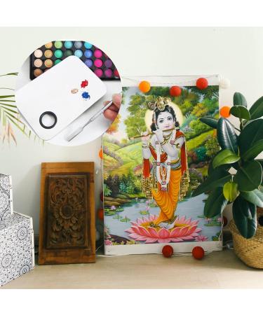 DOITOOL Stainless Steel Cosmetic Makeup Palette | Professional Mixing Tool for Makeup Artists & Nail Art | Durable Spatula for Creams & Colors - Buy Online on GoSupps.com