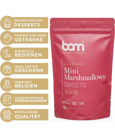 BAM Mini Marshmallows Cake Sprinkles Ideal for Cake Decorating Pink Cream and White 250g - Buy Online on GoSupps.com